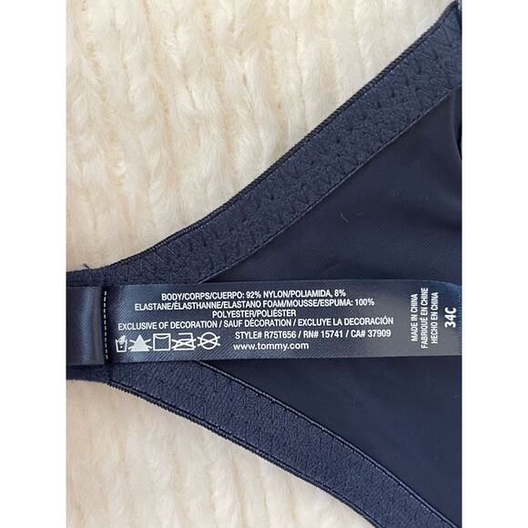 New Tommy Hilfiger Women's Logo Push-up Bra 34C - Picture 8 of 8